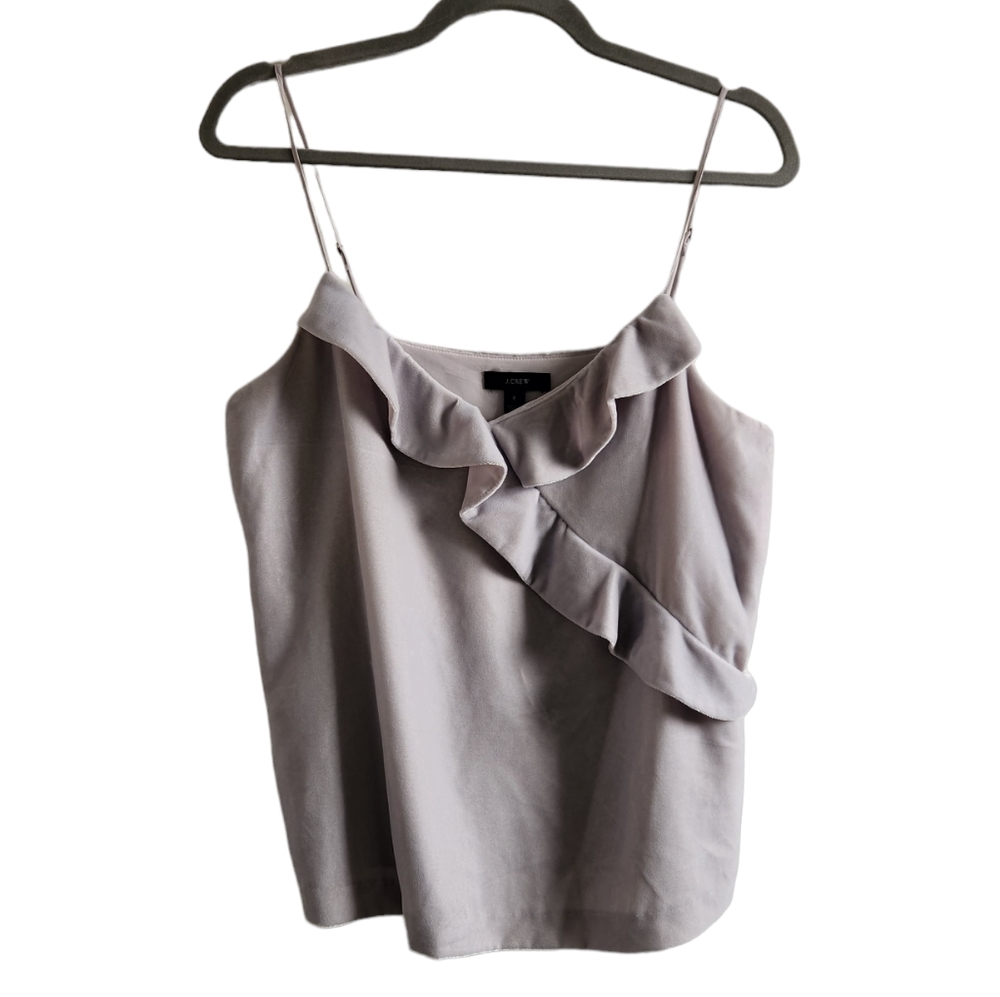 J. Crew Lavender Ruffle Cami Top